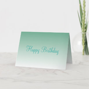 Cartão Fantástico aniversários Desejam em Teal