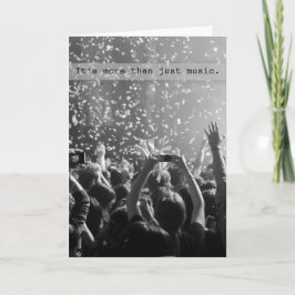 Cartão Fantástico concerto de celebrações de música Audiê