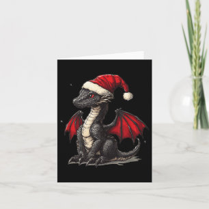 Cartão Fantástico Dragão Xmas Para Rapazes Festivos E Gi