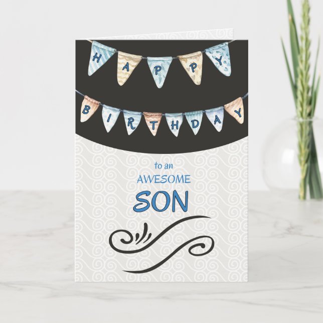 Cartão Fantástico Filho Feliz Aniversário (Frente)