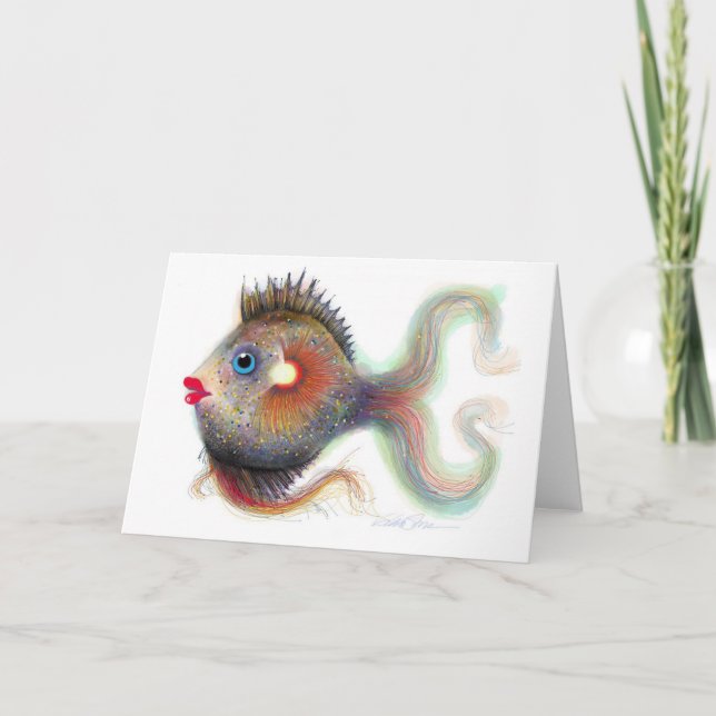 Cartão Fantasy Fish: Fancy (Frente)