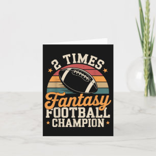 Cartão Fantasy Futebol Engraçado Campeão do Tempo 2