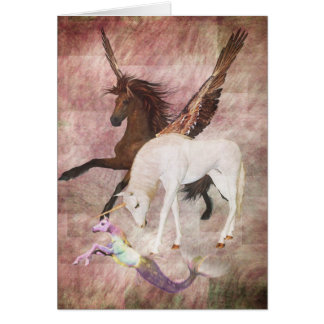 Cartão Fantasy Horses