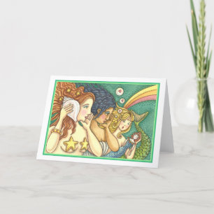 CARTÃO FANTASY MERMAID SISTERHOOD SHARING SECRET WISDOMS