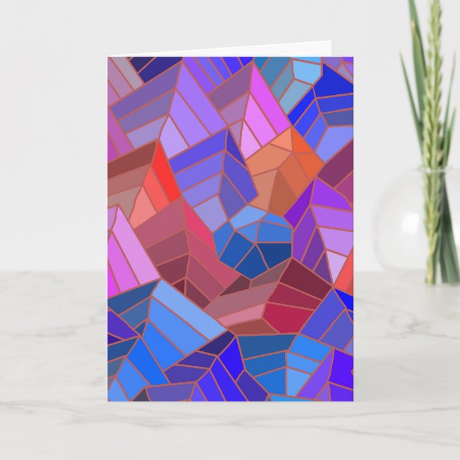 Cartão Fantasy Mounains View do Céu (Frente)