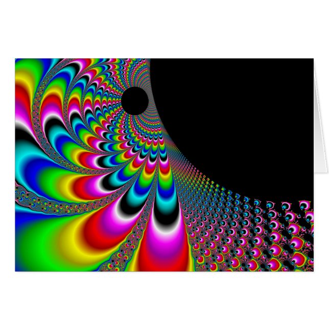 Cartão Fanyc - Mandelbrot Fractal Art (Frente Horizontal)