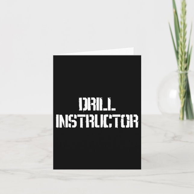 Cartão Farda de instrutor de campo de treinamento (Frente)