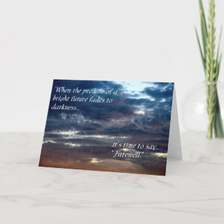 Cartão Farewell