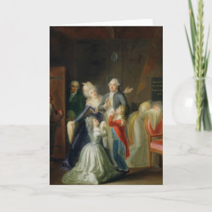 Cartão Farewell to Louis XVI by his Family