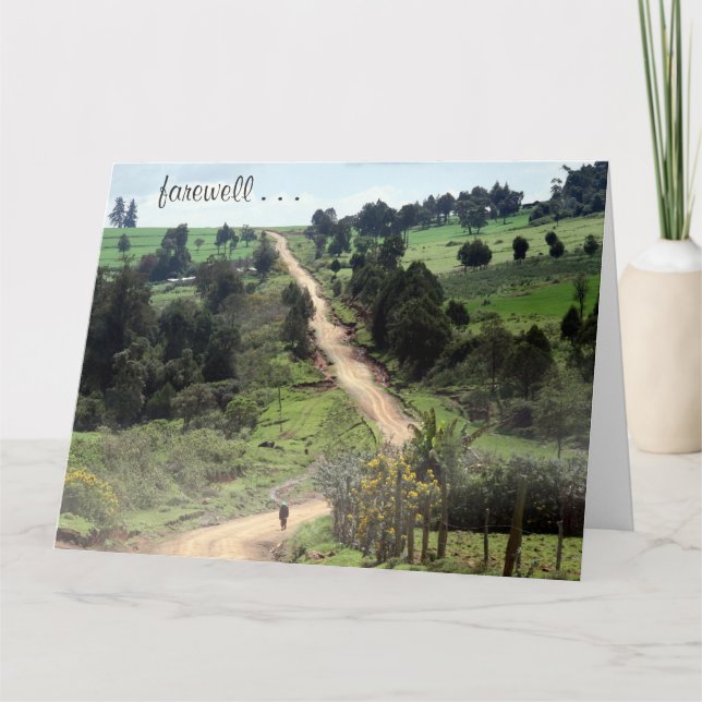 Cartão farewell track big (Frente)