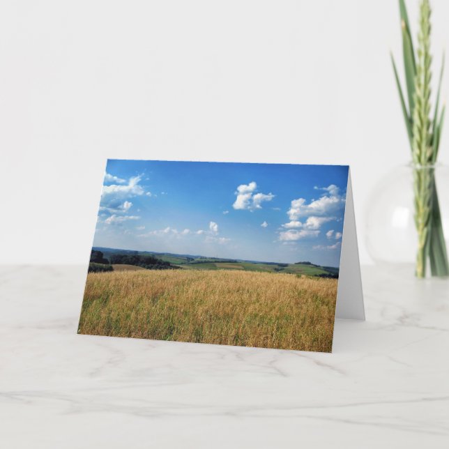 Cartão Farm Fields View (Frente)