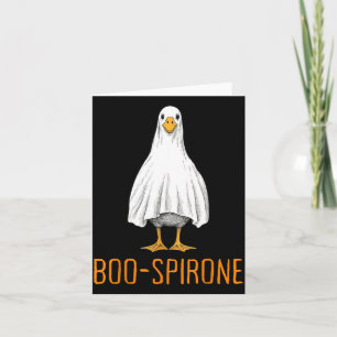 Cartão Farmacácia Fantasma do Pato Boo-spirone Halloween