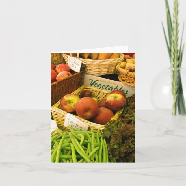Cartão Farmers' Market Note Card (Frente)