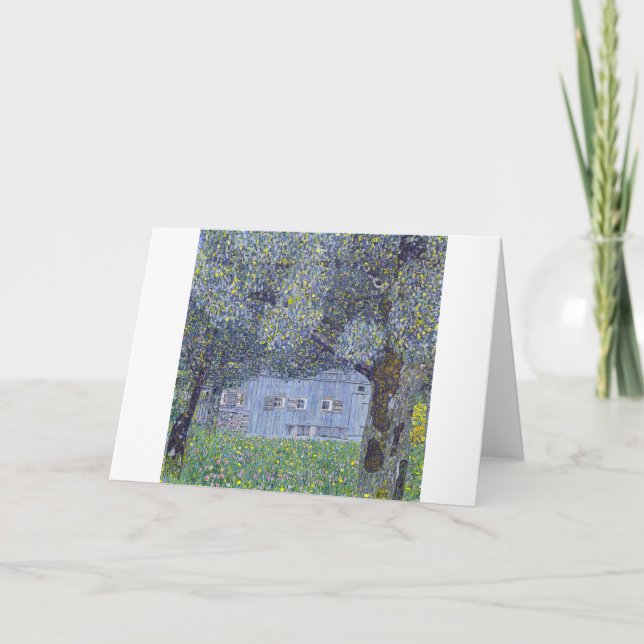 Cartão Farmhouse, Gustav Klimt (Frente)