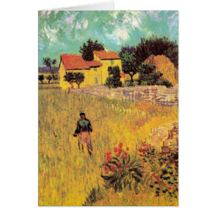 Cartão Farmhouse in Provence por Vincent van Gogh