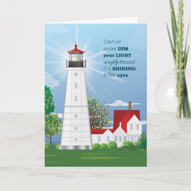 Cartão Farol Brilhe Sua Luz (Frente)
