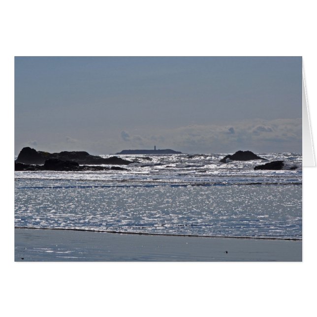 Cartão Farol da Ilha de Destruição de Ruby Beach (Frente Horizontal)