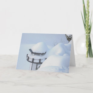 Cartão Farol da neve