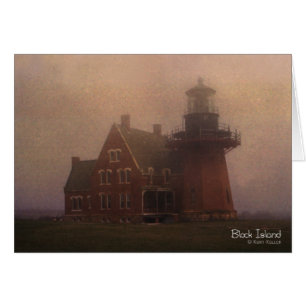Cartão Farol de Block Island