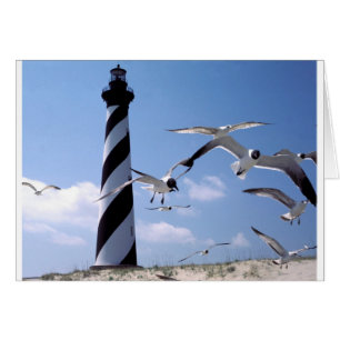 Cartão Farol de Cape Hatteras farol da Carolina do Norte