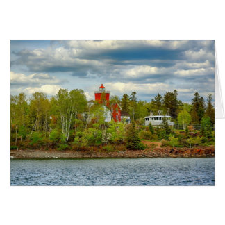 Cartão Farol de dois portos (Verão)