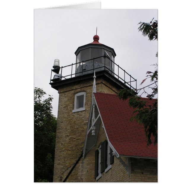 Cartão Farol de Eagle Bluff (Frente)