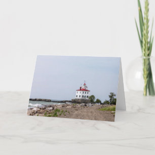 Cartão Farol de Fairport Harbor West Breakwater