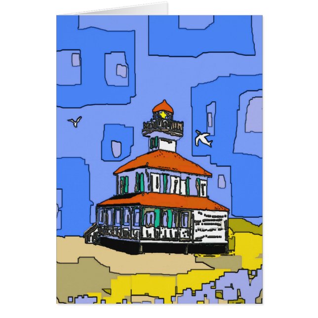 Cartão Farol de Nova Orleans West End (Frente)