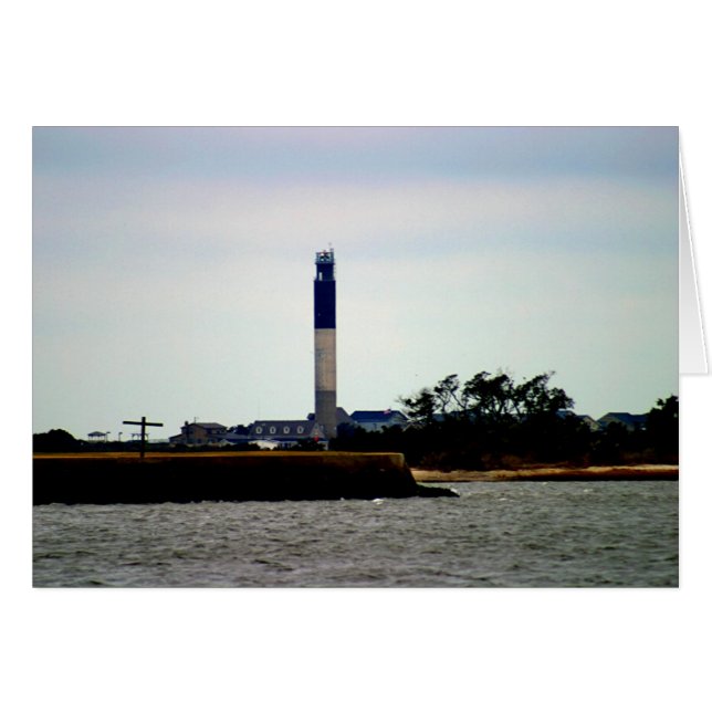Cartão Farol de Oak Island 2 (Frente Horizontal)
