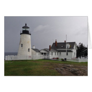 Cartão Farol de Ponto Pemaquide, Maine