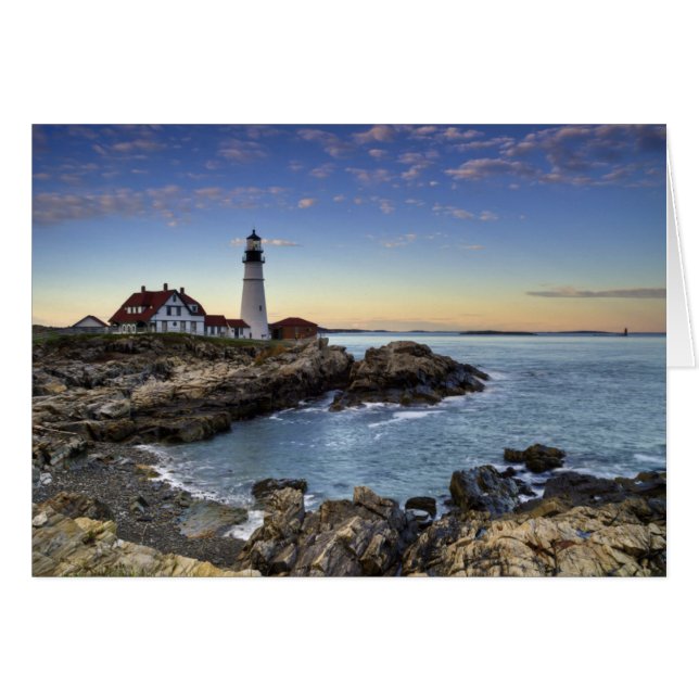 Cartão Farol de Portland Head (Frente Horizontal)