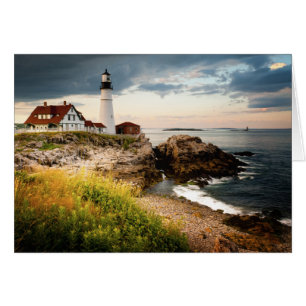 Cartão Farol de Portland Head Cabo Elizabeth, Eu
