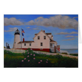 Cartão Farol do ponto de Pemaquid, Maine