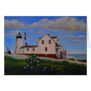 Cartão Farol do ponto de Pemaquid, Maine
