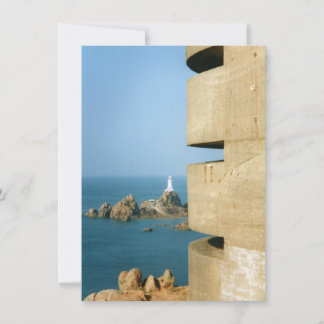 Cartão Farol La Corbière & torre alemã da Segunda Guerra