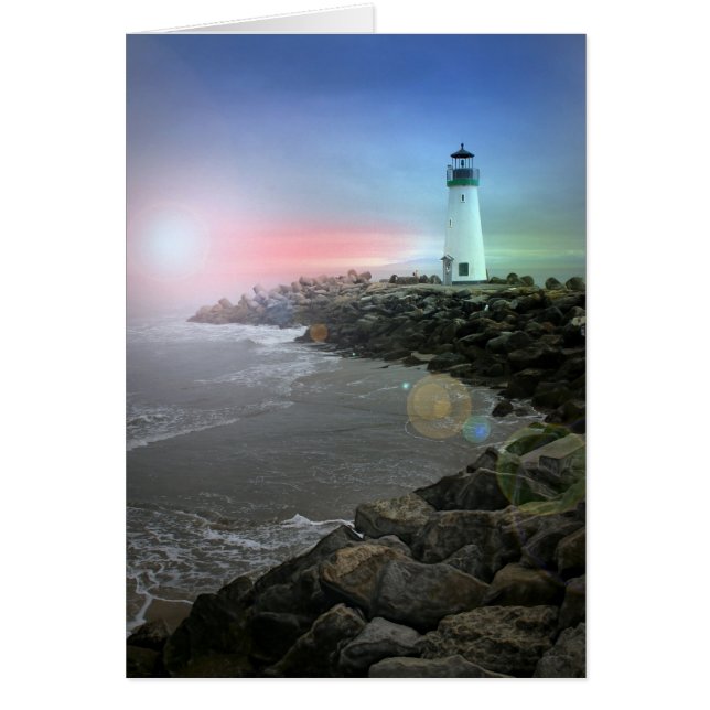 Cartão Farol papai noel Cruz (Frente)