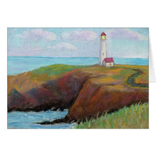 Cartão Farol principal de Yaquina