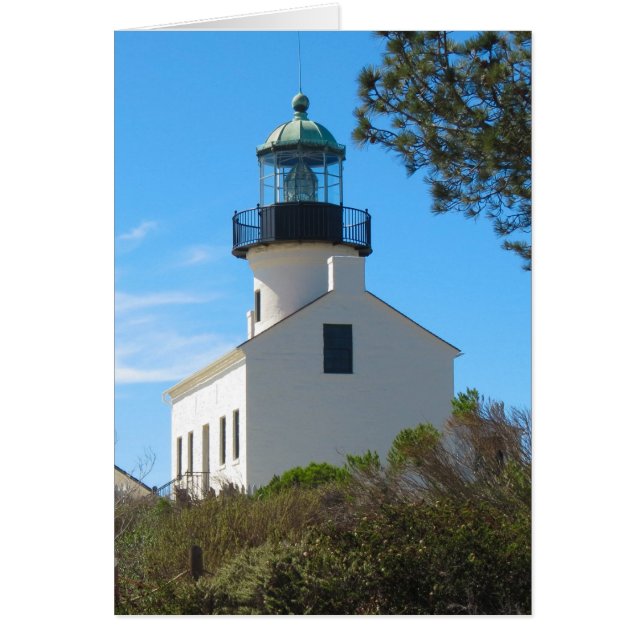 Cartão Farol velho do Point Loma (Frente)