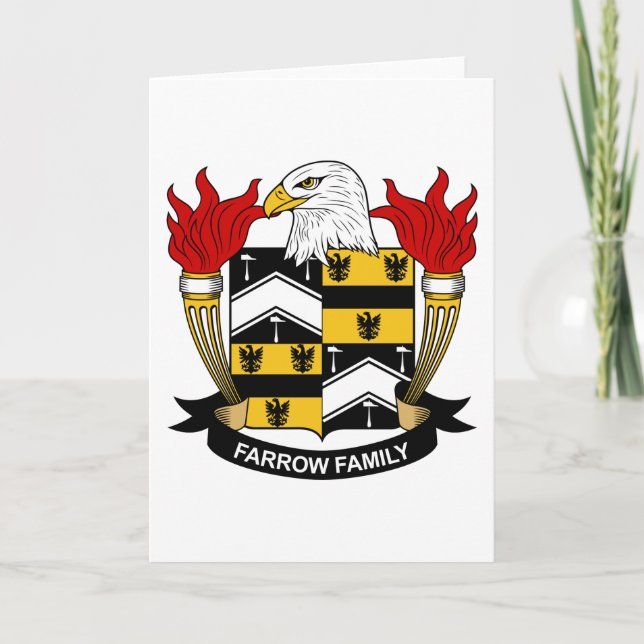 Cartão Farrow Family Crest (Frente)