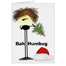 Cartão Farsa mal-humorada do bah da cara