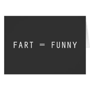Cartão Fart = engraçado