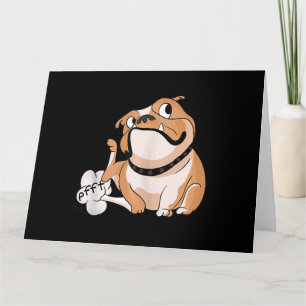 Cartão Farting Pitbull Lover Funny Bulldog Dog Mom Lover