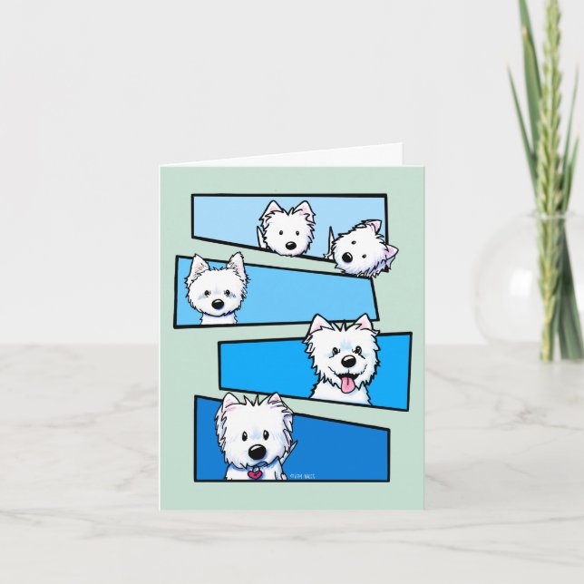 Cartão Fãs do Westie Terrier Obrigado  (Frente)