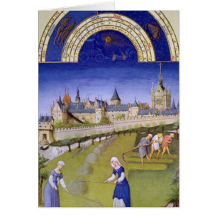 Cartão Fascimile de junho: Ceifa