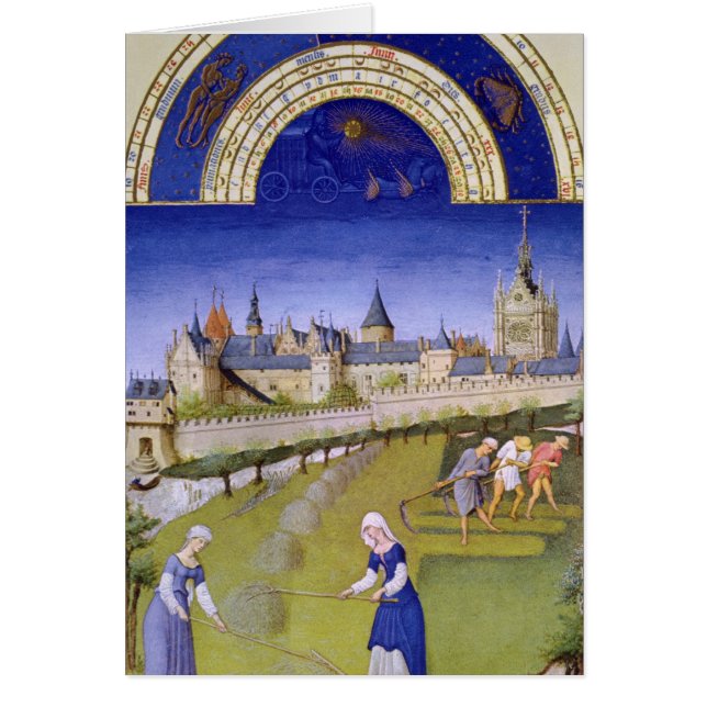 Cartão Fascimile de junho: Ceifa (Frente)