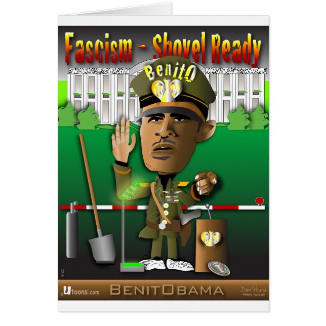 Cartão Fascismo de BenitObama (Frente)