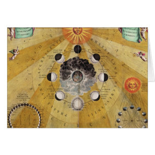Cartão Fases da lua, 'do atlas celestial