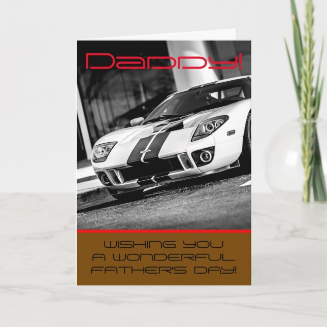 Cartão 'Fast car' Father's day card (Frente)