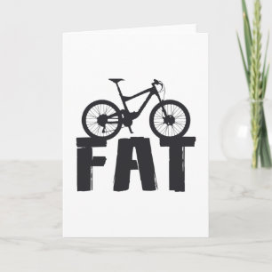 Cartão Fat Bike Fat Mountain Bike Biker Bike Ride