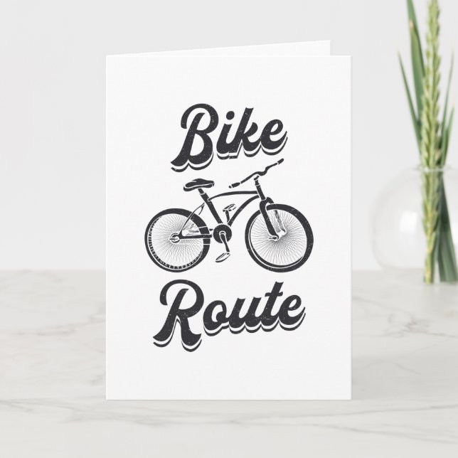 Cartão Fat Bike Route Bike Ciclo Biker MTB Fatbike (Frente)